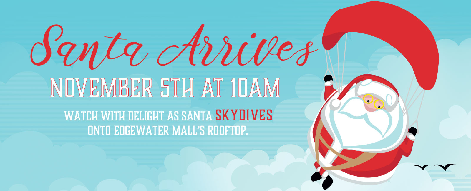 santaarrival Edgewater Mall