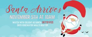 Santa Arrives at Edgewater Mall