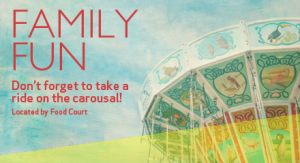Ride the carousal at Edgewater Mall