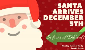 Santa face with red background